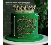 1/3/5 pcs Queen Princess Happy Birthday Acrylic Cake Topper Insert Queen Acrylic Cake Decoration Side Wedding Party Ornaments