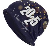 Gorro de lana de Feliz Año Nuevo 2025, gorro de punto, gorro de quimioterapia, gorro para adultos, gorro de calavera, gorro de dormir