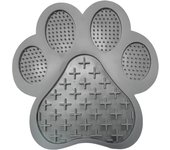 Dog Silicone Licking Pad Paw Shape Pet Slow Food Mat With Suction Cup Slow Food Pet Cat Dog Licking Mat
