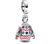 Pandora Charm Colgante en plata de ley Jersey de Navidad 793596C01 , para Mujer