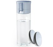 BRITA Botella filtrante de agua modelo VITAL Azul Claro (600 ml) con 2 filtros MicroDisc, para hidratarse en cualquier lugar, elimina cloro, impurezas, hormonas y preserva minerales.