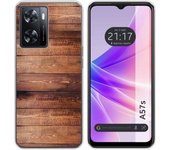 Funda Silicona para Oppo A57s diseño Madera 02 Dibujos