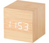 Reloj Despertador Inteligente LED de Madera