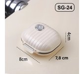 Wholesale waterproof 7-day pill storage box Organizer Medicine Small Mini pill box Plastic cutter Weekly portable pill box