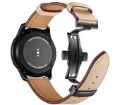 20mm 22mm Leather Band For Samsung Galaxy watch 5 4 6/classic/5 pro/active 2 40mm 44mm bracelet correa Huawei GT/2e/3/4 strap