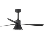 Faro Barcelona Ventilador de Techo AMELIA L CONE LED Negro Ø132cm