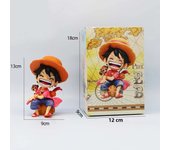 13cm Anime Figure One Piece Monkey D Luffy Roronoa Zoro Kawaii Toys Q Figural Nendoroid Car Decoration PVC Model Gift