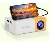 YG300 Home 4K HD Projector, Suitable for Bedroom, Living Room, Home Cinema, Compatible with USB, HDMI