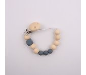 Cadena de silicona para chupete Hemu, clip para chupete de bebé, cadena anticaída, juguete de dentición relajante para bebé DIY