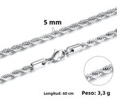 Vnox Basic Chain Necklaces for Men Never Fade Tone Stainless Steel Rolo Box Snake Chains Necklace 18-24 inch