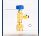 Liquid Safety Valve Flow Control Valve for R410A R22 Air Conditioning Refrigerant Adapter Refrigerant Charging Valve for Air