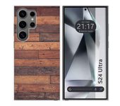 Funda Silicona para Samsung Galaxy S24 Ultra 5G diseño Madera 03 Dibujos