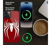 S-Spiderman LOGO Phone Case For iPhone Magesafe Magnetic  15 Pro 11 Mini 12 13 14 Max Plus Shell