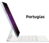 AJIUYU Magic Keyboard For iPad Air 13 inch 2024 M2 iPad Pro 12.9 2018-2022 Smart Cover Magnetic Portuguese Spanish Arabic French