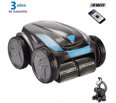 Zodiac VORTEX 4WD OV 5480 iQ robot limpiafondos automático piscina hasta 12x6m, limpia fondo, paredes y línea de agua. Control remoto y Lift System vía app. Incluye cable con sistema anti-nudos, carro