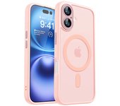 Magnetic Luxury Armor Shockproof Case For iPhone 16 15 14 13 12 11Pro Max For Magsafe Wireless Charge Matte Translucent PC Cover