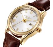 CHRONOS Luxury Ladies Dress Watch Waterproof Date Woman Wristwatch Leather Women Quartz Watches reloj+box