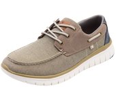 Zapatillas Xti Estilo Náuticos De Lona Con Cordones Para Hombre En Color Taupe Beige