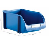 Contenedor Plastiken 27cm Titanium Azul EDM 77153 - Organización Eficiente