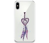 Funda compatible con iPhone X - XS - Atrapasuenos corazon