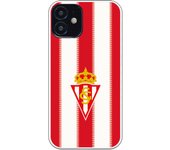 Funda original compatible con iPhone 12 Mini - Sporting Fondo Rojiblanco