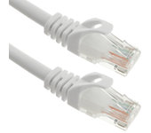 Cable de red ethernet Cat. 6a UTP de 025 m de color blanco - BeMatik