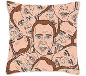 Magical Nicolas Cage Cushion Cover with Sequins Super Shining Reversible Color Changing Pillow Cover 45*45cm Home Car Decoraion