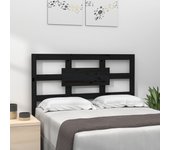 Cabecero de cama madera maciza de pino negro 95,5x4x100 cm