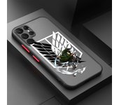 Anime Attack on Titan For Samsung A 02 03 13 14 15 22 24 25 32 35  54 55 72 Lite S 5G 4G Frosted Translucent Phone Case