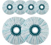1/3/6 Replacement Head Mop for Leifheit Clean Twist Disc Mop/Ergo, Compatible with Leifheit Floor Mop Replacement Cover