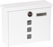ARREGUI Chance Buzón Exterior de Acero Tamaño M (Correo DIN A4 y Revistas) | Buzón de Pared Mediano | Buzón de Correo con Cerradura Tapada | Antilluvia | Fácil de Instalar