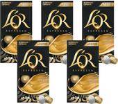 Pack 5 x L'OR Espresso Café Cápsulas Vainilla 10 Uds Compatibles con Maquina Nespresso - Qumir