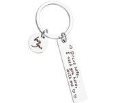 Car Keychain Safe Driving Driver Keychain Boyfriend Husband Father Valentine's Day Christmas Gift (Silver)