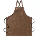 Sleeveless Canvas Apron Home Kitchen Gardening Cowboy Work Dress Women's Kitchen Restaurant Work Apron