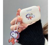 Snoopy Soft Silicone Earphone Case For Airpods 4 3 2 1 Pro 2 Generation 3D Pendant Headphone Protective Cover for AirPods Pro2