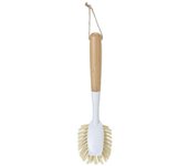 Vigar - Cepillo Lavaplatos Zeroline Bamboo Oval Gris Claro - Ecológico Y Resistente Al Agua - Hecho Con Materiales Sostenibles - Cerdas De Alta Calidad Para Una Limpieza Eficiente - Diseño Ergonómico Para Un Uso Cómodo - Ideal Para