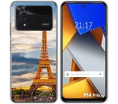 Funda Silicona para Xiaomi POCO M4 Pro 4G diseño Paris Dibujos