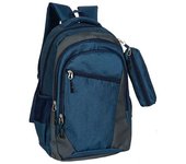 J.S ONDO MOCHILA TIPO TELA PARA HOMBRE Mochila Escolar Mochila de Viaje Negocios Trabajo Diario Antirrobo Impermeable Grande Mochila Ordenador CLASICO 18 pulgadas CON ESTUCHE