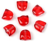 20 PCs Tulip Flower Lampwork Glass Beads For Jewelry Making Colorful Gradient Color Beads for Handmade Bracelet Necklace Diy