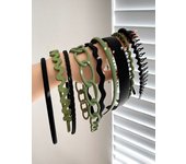 9PCS random matching headband Headband Women's face press hairpin with bangs broken headband Teeth non-slip headband New style