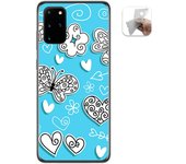 Tumundosmartphone Funda Gel Tpu para Samsung Galaxy S20+ Plus diseño Mariposas Dibujos