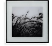 Cuadro Versa Blanco Negro Cristal 2 x 30 x 30 cm