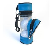Riñonera de golf, caja de golf portátil con cremallera lateral para suministros de golf, 3 pelotas