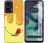 Tumundosmartphone Funda Silicona para Motorola Moto G35 5G diseño Helado Vainilla Dibujos