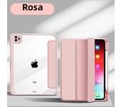 For IPad 10.9 Air4 Air5 With Pencil Holder Transparent Case For IPad 5/6/7/8/9/10th Funda Mini 6 Pro 11 12.9In Protective Cover