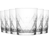 Shoppe house - Set de 6 Vasos 345cc Gama Keops - Cristal Elegante y Duradero - Diseño Clásico y Versátil - Apto para Lavavajillas