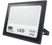 FABRILAMP Proyector Zircon 150w 6500k Negro 15000lm 120º 22x27x3,7 Cm Ip66 - Alta Potencia