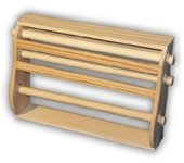Portarrollos  de madera de 3 usos, para pared encimera de cocina artema.