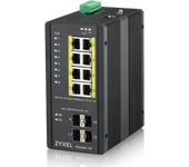 RGS200-12P, 12 Port managed PoE Switch, 240 Watt PoE, DIN Rail
