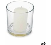 Vela Perfumada 10 x 10 x 10 cm (6 Unidades) Vaso Algodón